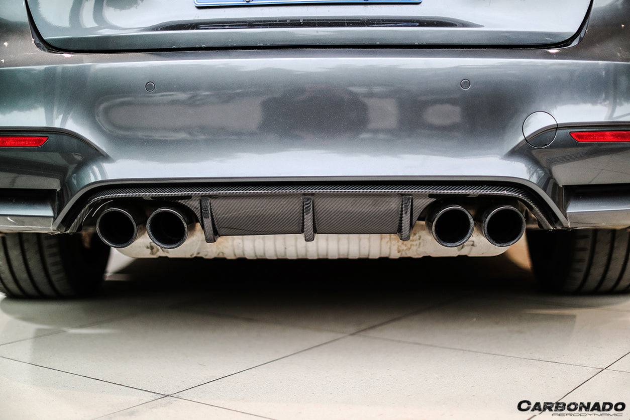 Carbonado 2014-2020 BMW M3 F80 M4 F82 MP Style Carbon Fiber Rear Diffuser