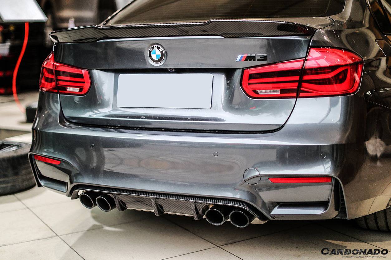 Carbonado 2014-2020 BMW M3 F80 M4 F82 MP Style Carbon Fiber Rear Diffuser