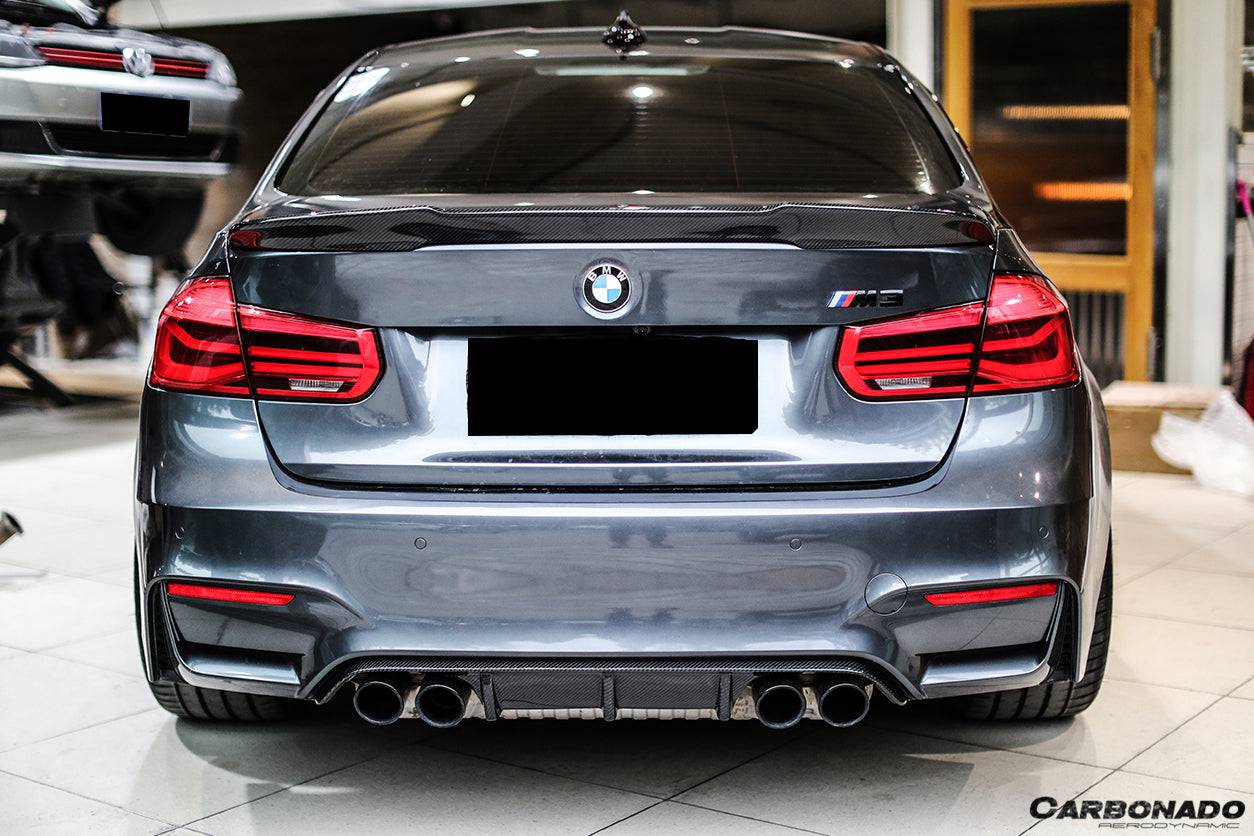 Carbonado 2014-2020 BMW M3 F80 M4 F82 MP Style Carbon Fiber Rear Diffuser