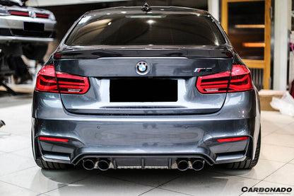 Carbonado 2014-2020 BMW M3 F80 M4 F82 MP Style Carbon Fiber Rear Diffuser