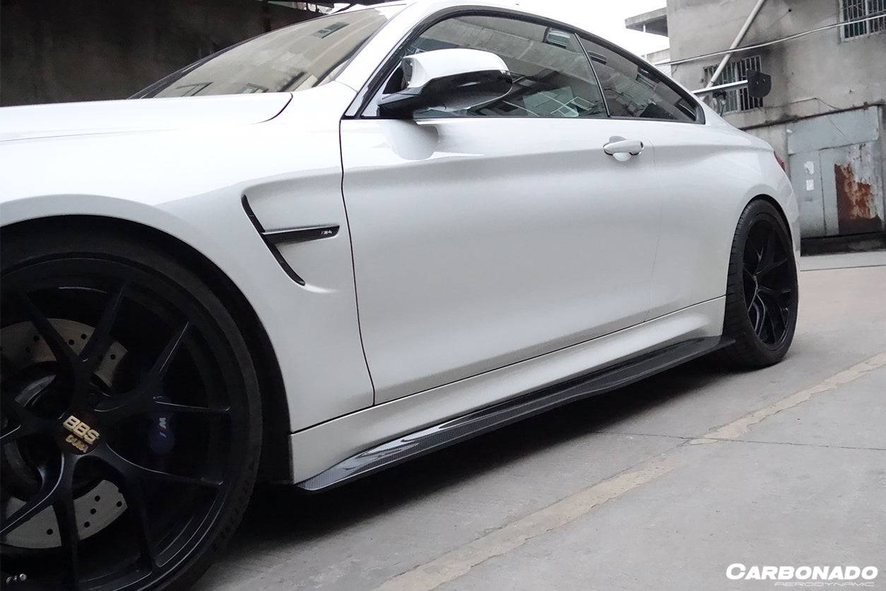 Carbonado 2014-2020 BMW M4 F82 SM Style Carbon Fiber Side Skirts