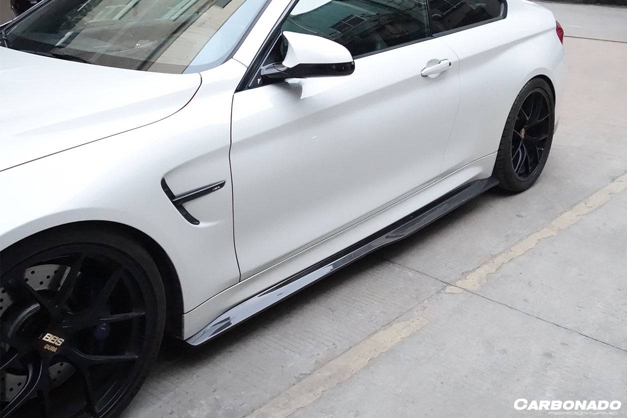 Carbonado 2014-2020 BMW M4 F82 SM Style Carbon Fiber Side Skirts