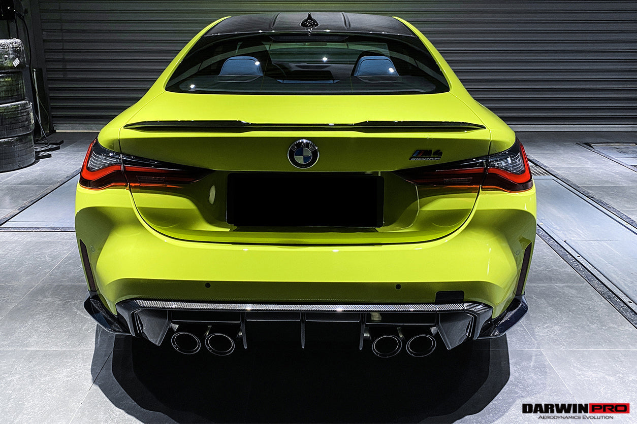 DarwinPRO 2021-UP BMW M4 G82 G83 M3 G80 Carbon Fiber Rear Diffuser Trim Replacement Lip