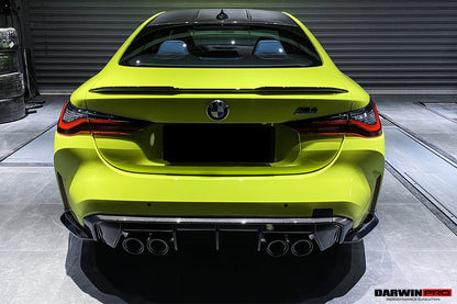 DarwinPRO 2021-UP BMW M4 G82 G83 M3 G80 Carbon Fiber Rear Diffuser Trim Replacement Lip