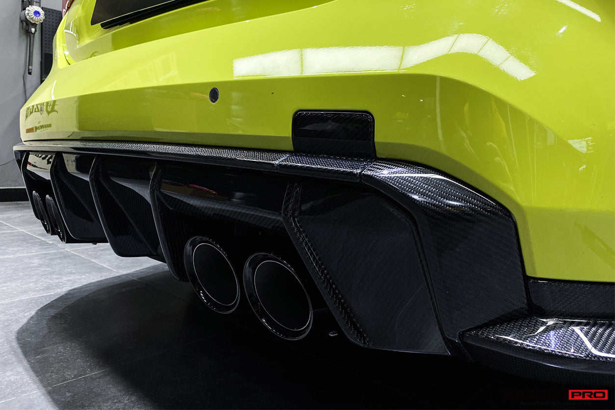 DarwinPRO 2021-UP BMW M4 G82 G83 M3 G80 Carbon Fiber Rear Diffuser Trim Replacement Lip