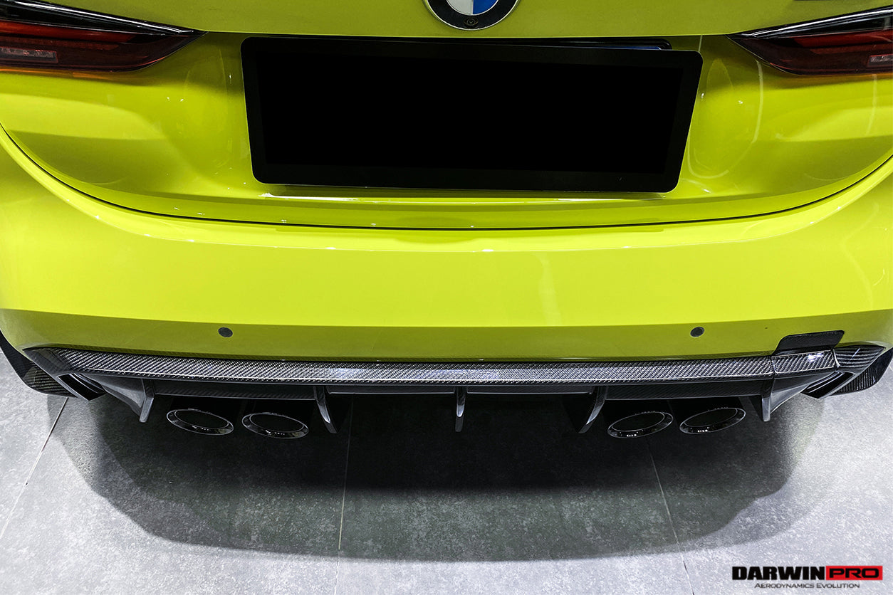 DarwinPRO 2021-UP BMW M4 G82 G83 M3 G80 Carbon Fiber Rear Diffuser Trim Replacement Lip