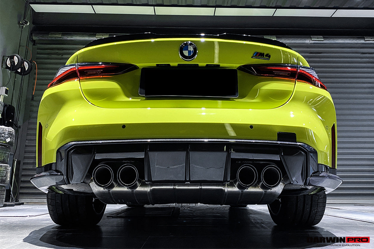 DarwinPRO 2021-UP BMW M4 G82 G83 M3 G80 Carbon Fiber Rear Diffuser Trim Replacement Lip