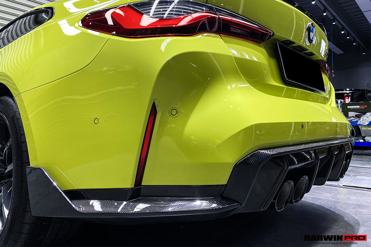 DarwinPRO 2021-UP BMW M4 G82 G83 M3 G80 Carbon Fiber Rear Diffuser Trim Replacement Lip