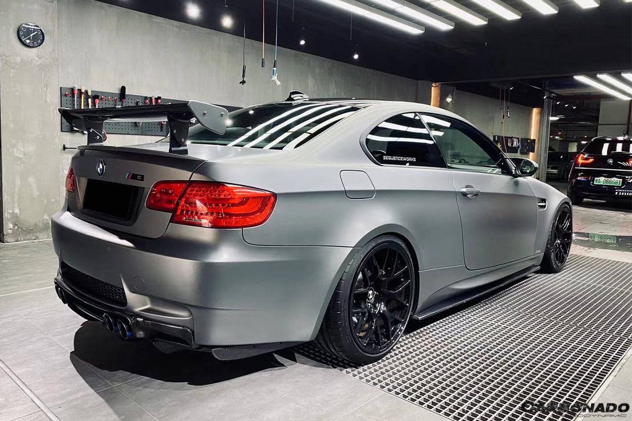 Alerón de maletero estilo RZ para BMW M3 E92 E93 2008-2012 y BMW 1M E82 E88 2011-2013 Carbonado