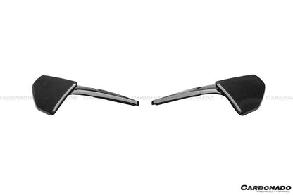Carbonado 2014-2018 BMW X5 F15 MP Style Carbon Fiber Rear Cap Splitters (MT ONLY)