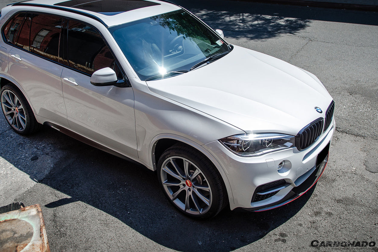 Carbonado 2014-2018 BMW X5 F15 MP Style Carbon Fiber Front Lip (MT ONLY)