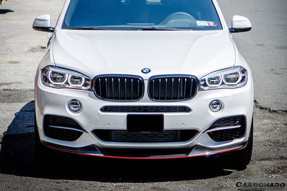 Carbonado 2014-2018 BMW X5 F15 MP Style Carbon Fiber Front Lip (MT ONLY)