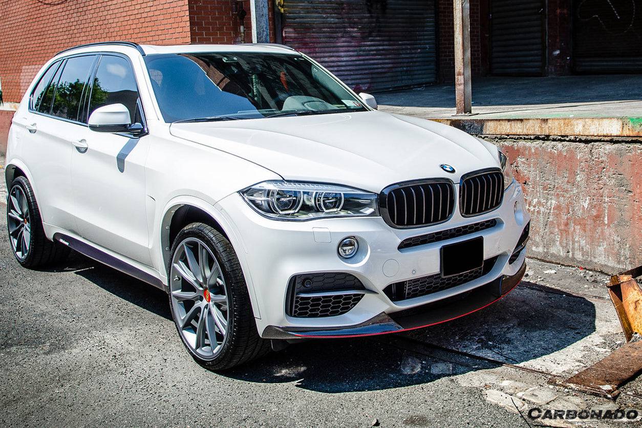 Carbonado 2014-2018 BMW X5 F15 MP Style Carbon Fiber Front Lip (MT ONLY)