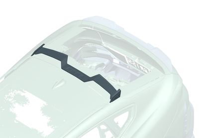 Carbonado 2019-UP BMW X6 G06 AD Style Autoclave Carbon Fiber Roof spoiler