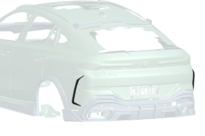 Parachoques trasero de fibra de carbono estilo autoclave Carbonado para BMW X6 G06 AD (modelos 2019-UP)