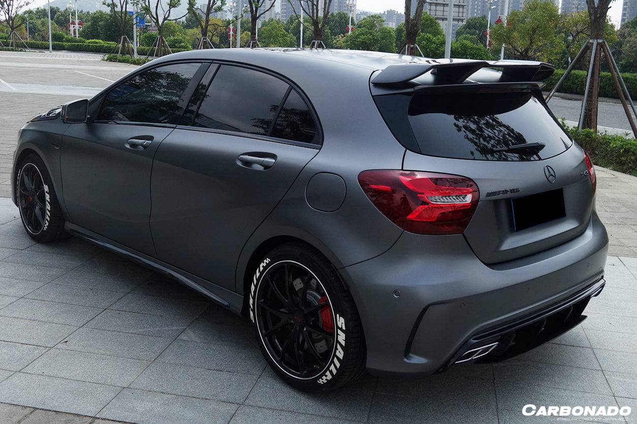 Carbonado 2016-2018  Mercedes Benz  W176 A Class A250 A200 A45 AMG CARBON FIBER ROOF WING SPOILER