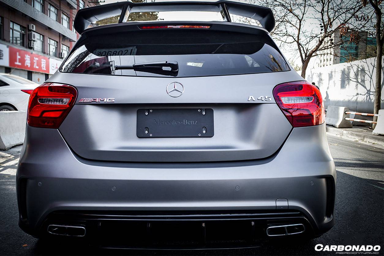 Carbonado 2016-2018  Mercedes Benz  W176 A Class A250 A200 A45 AMG CARBON FIBER ROOF WING SPOILER