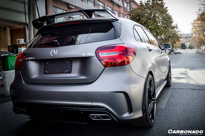 Carbonado 2016-2018  Mercedes Benz  W176 A Class A250 A200 A45 AMG CARBON FIBER ROOF WING SPOILER