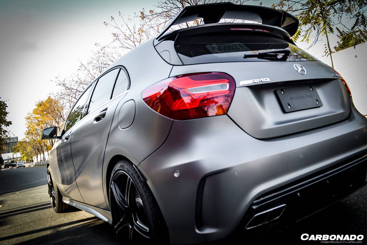 Carbonado 2016-2018  Mercedes Benz  W176 A Class A250 A200 A45 AMG CARBON FIBER ROOF WING SPOILER