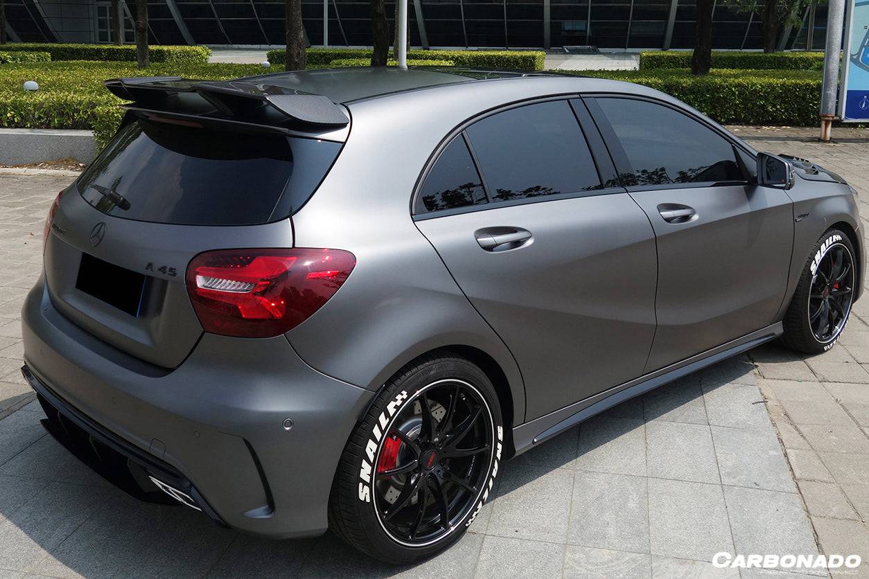 Carbonado 2016-2018  Mercedes Benz  W176 A Class A250 A200 A45 AMG CARBON FIBER ROOF WING SPOILER