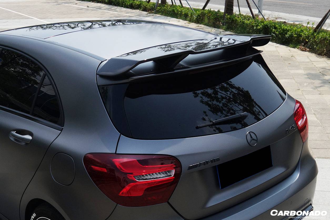 Carbonado 2016-2018  Mercedes Benz  W176 A Class A250 A200 A45 AMG CARBON FIBER ROOF WING SPOILER