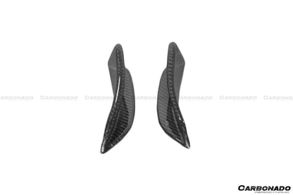 Carbonado 2016-2018  Mercedes Benz  W176 A45 AMG BKSS Style Carbon Fiber Front Bumper Canards