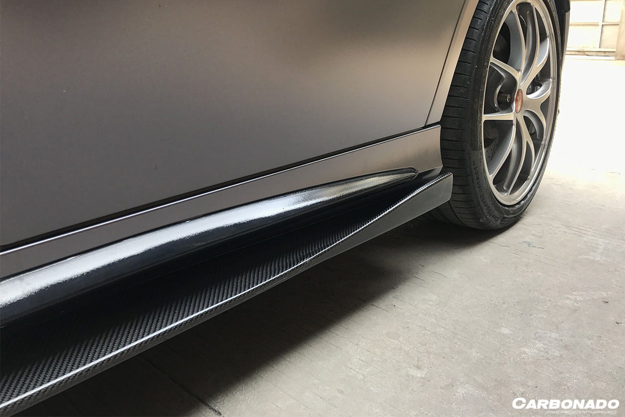 Faldones laterales de fibra de carbono estilo Mercedes Benz W176 A45 AMG RZS Carbonado 2016-2018