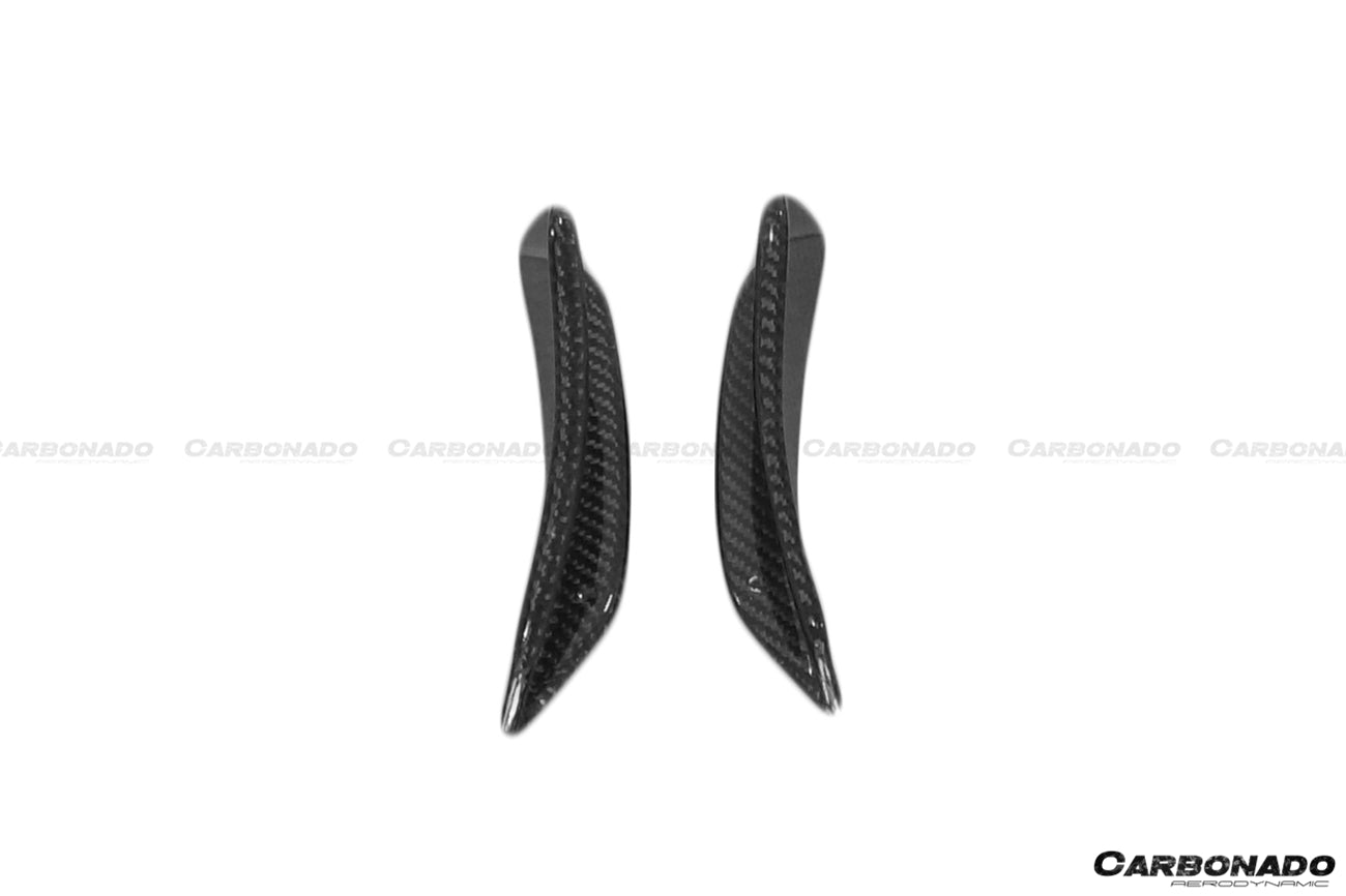 Carbonado 2016-2018  Mercedes Benz  W176 A45 AMG BKSS Style Carbon Fiber Front Bumper Canards