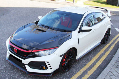 Carbonado M Style Autoclave Double Carbon Fiber Hood | 2015-2021 Honda Civic Type R FK8