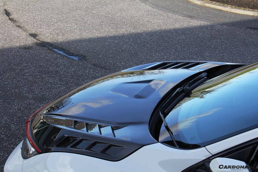 Carbonado M Style Autoclave Double Carbon Fiber Hood | 2015-2021 Honda Civic Type R FK8