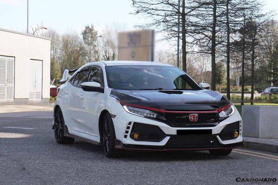 Carbonado M Style Autoclave Double Carbon Fiber Hood | 2015-2021 Honda Civic Type R FK8