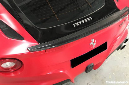 Carbonado 2012-2017 Ferrari F12 Berlinetta DC Style Carbon Fiber Trunk Spoiler