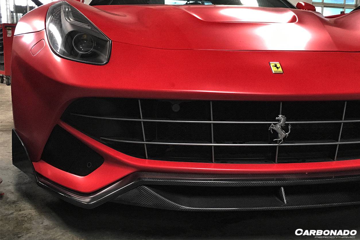 Carbonado 2012-2017 Ferrari F12 Berlinetta DC Style Carbon Fiber Front Lip