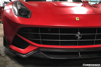 Carbonado 2012-2017 Ferrari F12 Berlinetta DC Style Carbon Fiber Front Lip