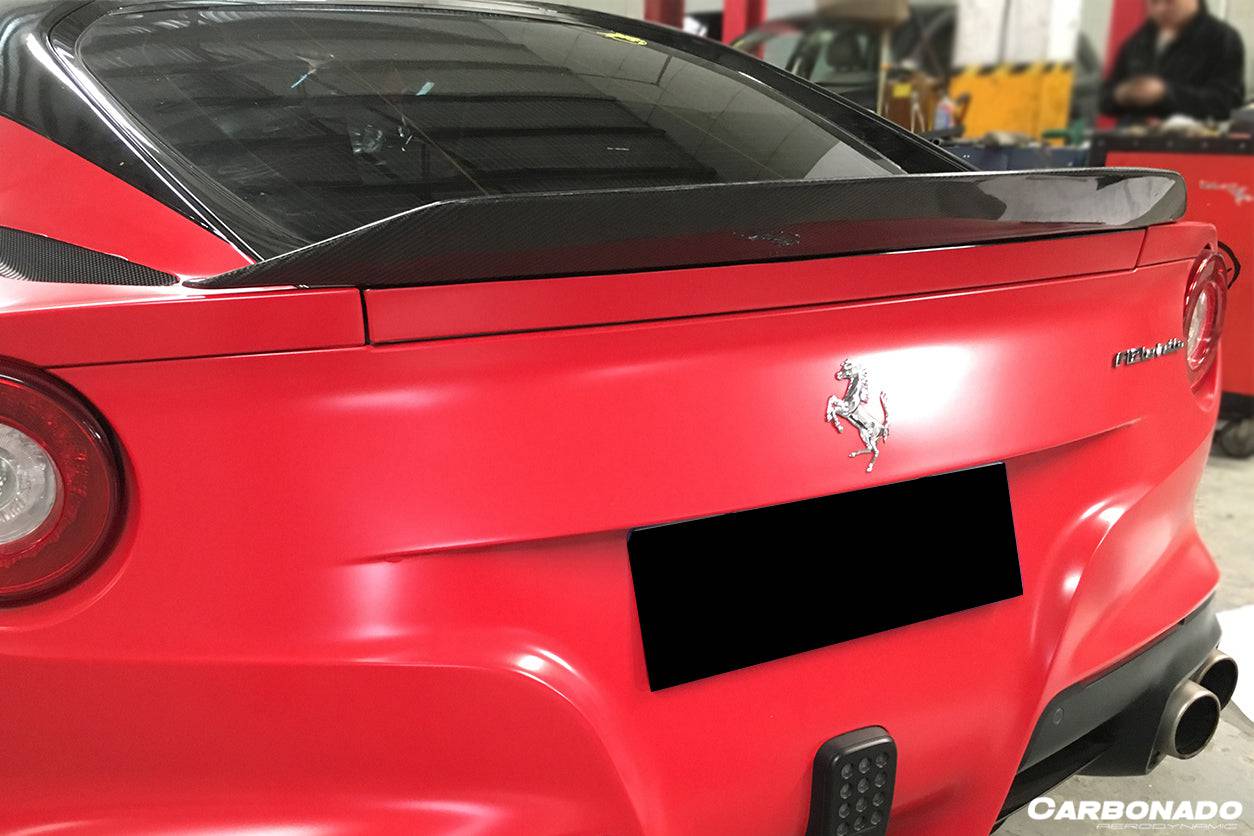 Carbonado 2012-2017 Ferrari F12 Berlinetta DC Style Carbon Fiber Trunk Spoiler
