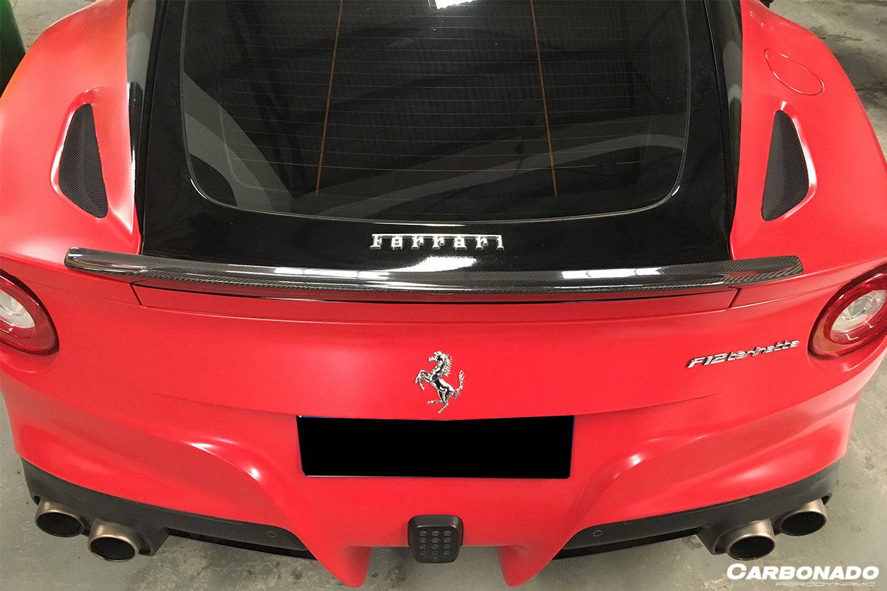 Carbonado 2012-2017 Ferrari F12 Berlinetta DC Style Carbon Fiber Trunk Spoiler