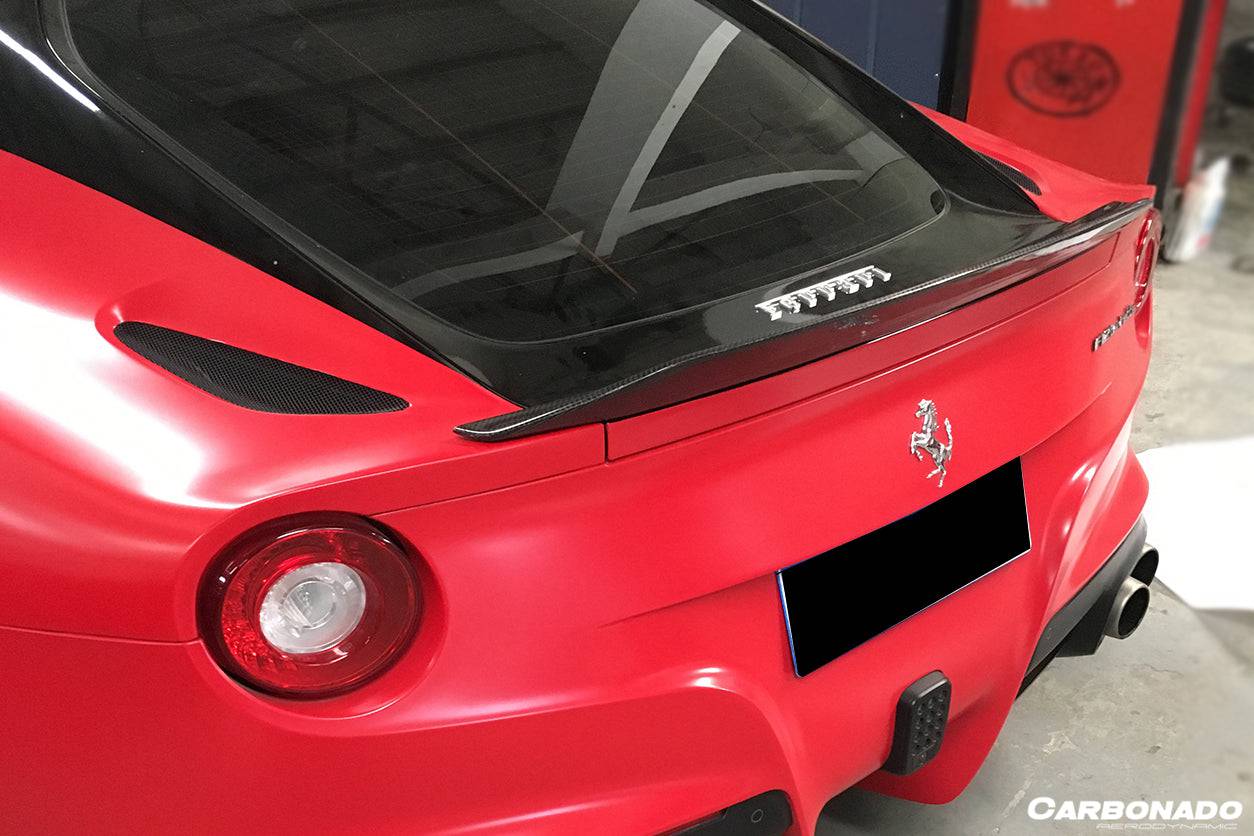 Carbonado 2012-2017 Ferrari F12 Berlinetta DC Style Carbon Fiber Trunk Spoiler