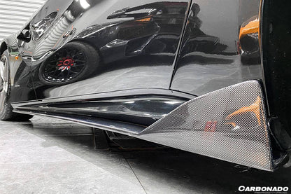 Faldones laterales de fibra de carbono estilo DC para Ferrari F12 Berlinetta Carbonado 2012-2017