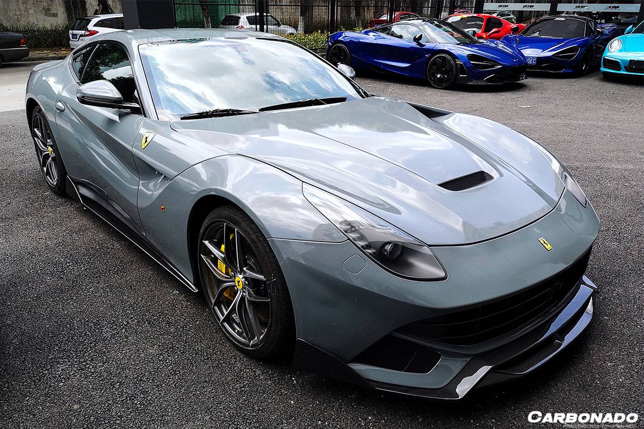 Carbonado 2012-2017 Ferrari F12 Berlinetta DC Style Carbon Fiber Front Lip