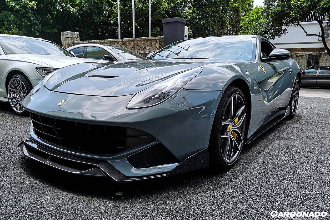 Faldones laterales de fibra de carbono estilo DC para Ferrari F12 Berlinetta Carbonado 2012-2017