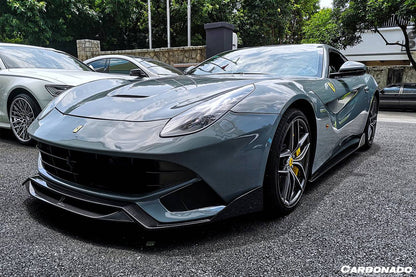 Faldones laterales de fibra de carbono estilo DC para Ferrari F12 Berlinetta Carbonado 2012-2017