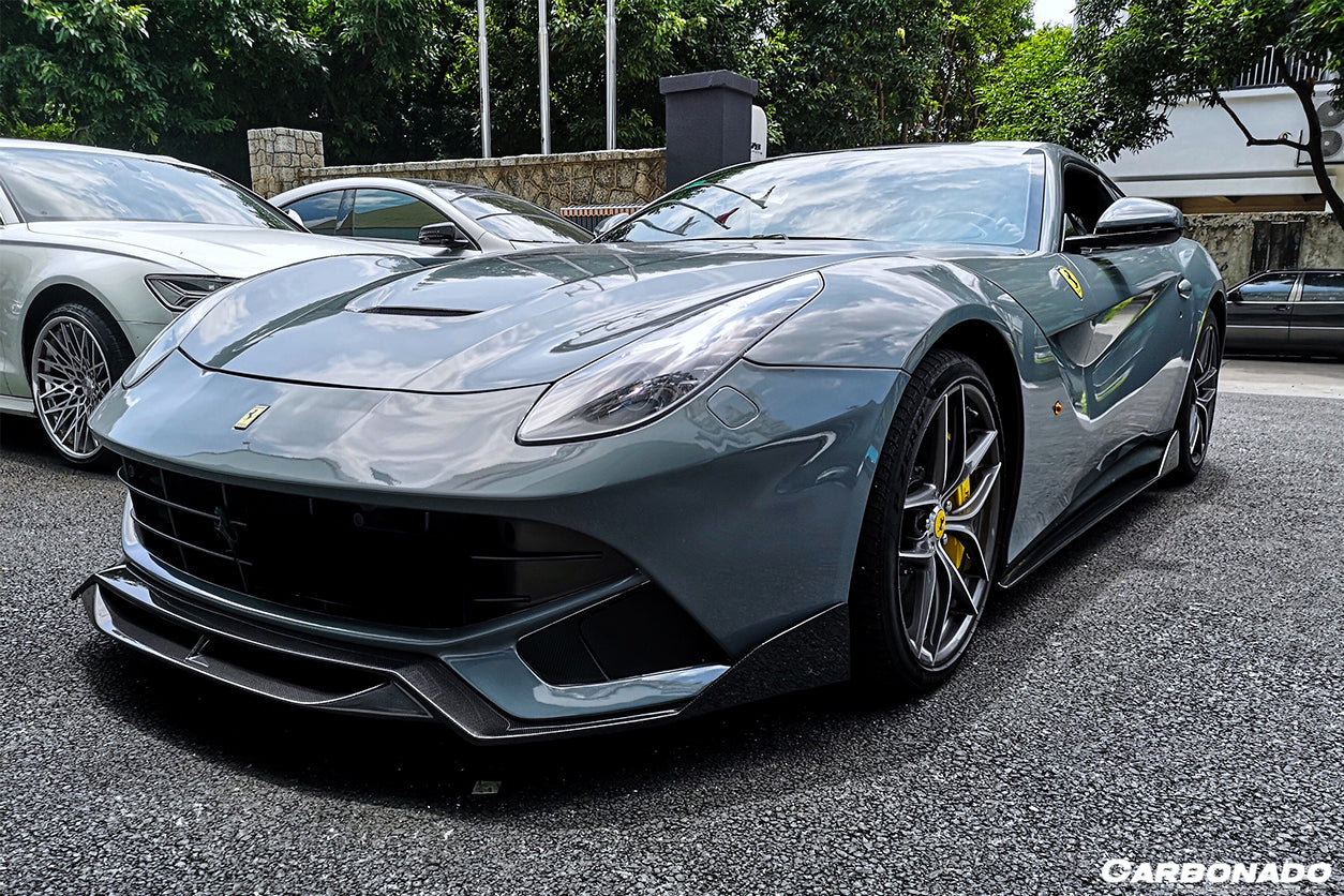 Carbonado 2012-2017 Ferrari F12 Berlinetta DC Style Carbon Fiber Front Lip