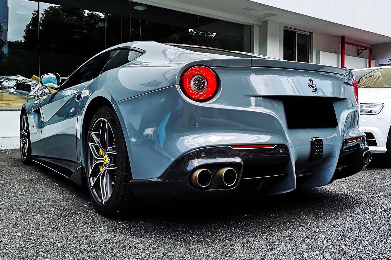 Difusor trasero de fibra de carbono estilo Ferrari F12 Berlinetta RS Carbonado 2012-2017