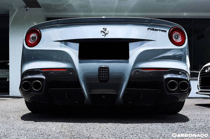 Difusor trasero de fibra de carbono estilo Ferrari F12 Berlinetta RS Carbonado 2012-2017