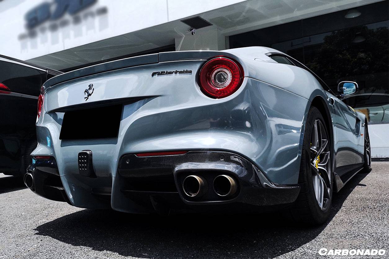 Difusor trasero de fibra de carbono estilo Ferrari F12 Berlinetta RS Carbonado 2012-2017