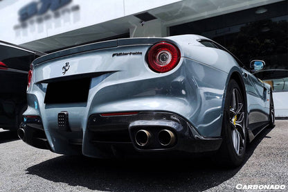 Difusor trasero de fibra de carbono estilo Ferrari F12 Berlinetta RS Carbonado 2012-2017