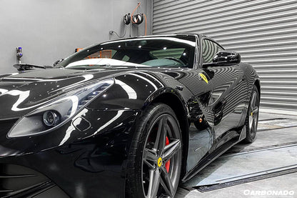 Faldones laterales de fibra de carbono estilo DC para Ferrari F12 Berlinetta Carbonado 2012-2017