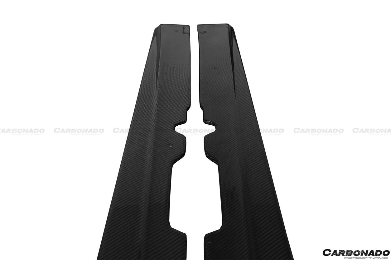 Faldones laterales de fibra de carbono estilo DC para Ferrari F12 Berlinetta Carbonado 2012-2017