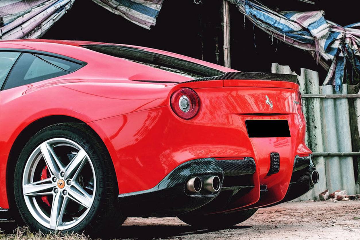 Alerón de maletero de fibra de carbono estilo Ferrari F12 Berlinetta RS Carbonado 2012-2017