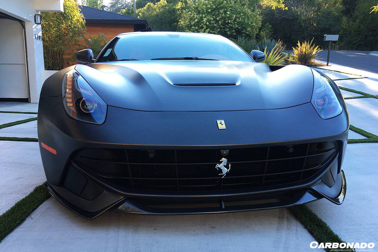 Carbonado 2012-2017 Ferrari F12 Berlinetta RS Style Carbon Fiber Front Lip